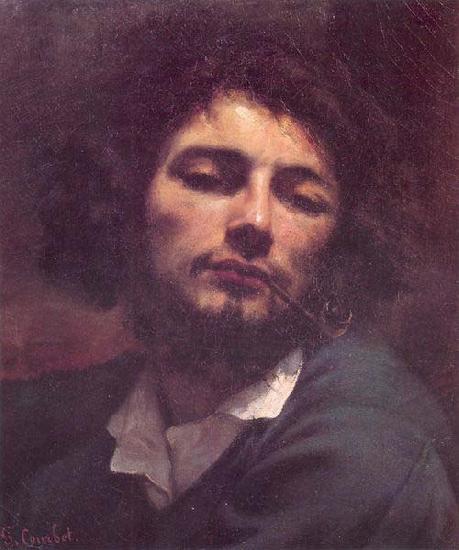 Gustave Courbet The man with a pipe Sweden oil painting art